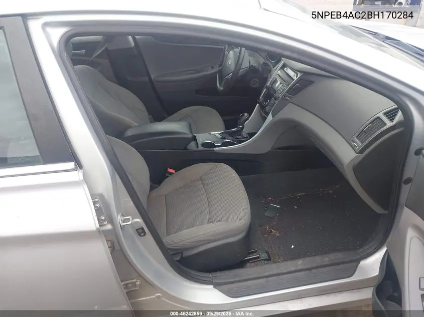 2011 HYUNDAI SONATA VIN 5NPEB4AC2BH170284 — фото 5