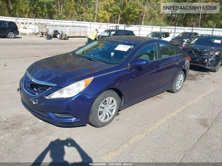 2011 HYUNDAI SONATA VIN 5NPEB4AC5BH165208 — фото 2