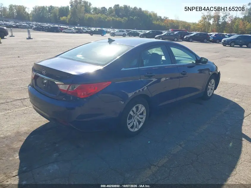 2011 HYUNDAI SONATA VIN 5NPEB4AC5BH165208 — фото 4
