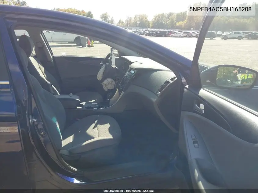 2011 HYUNDAI SONATA VIN 5NPEB4AC5BH165208 — фото 5
