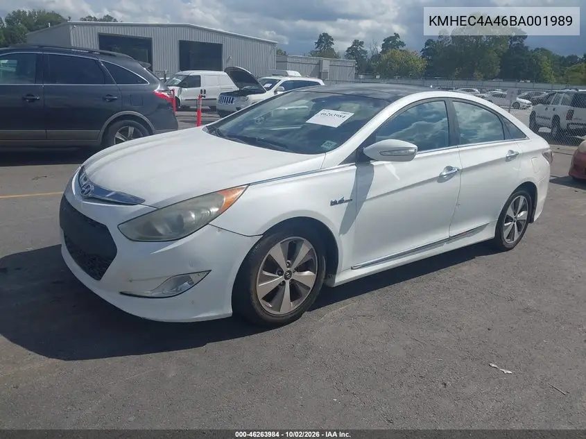 2011 HYUNDAI SONATA VIN KMHEC4A46BA001989 — фото 2