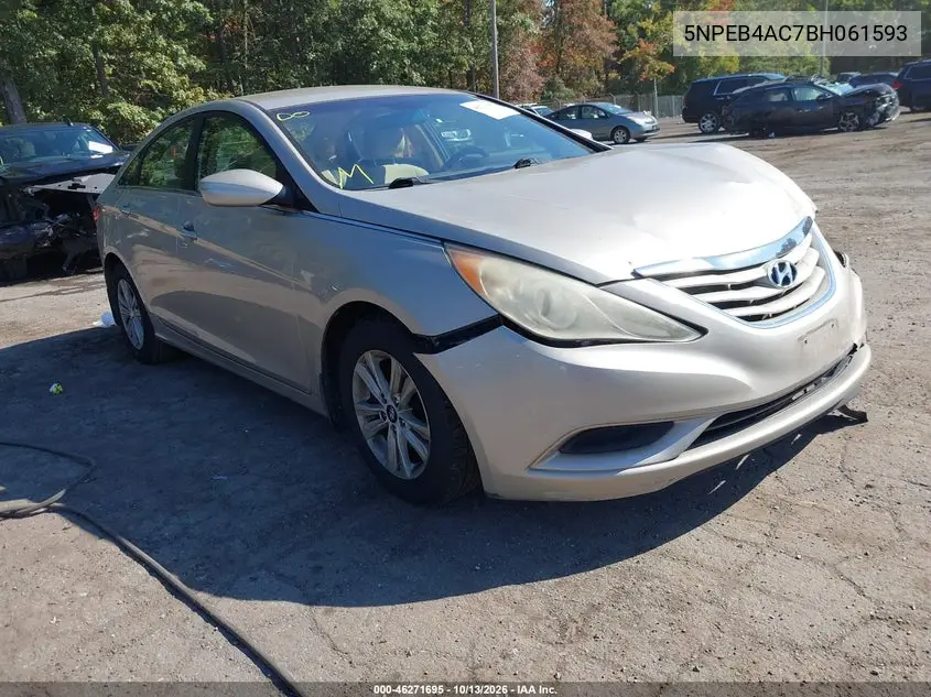 HYUNDAI SONATA 2011, VIN 5NPEB4AC7BH061593