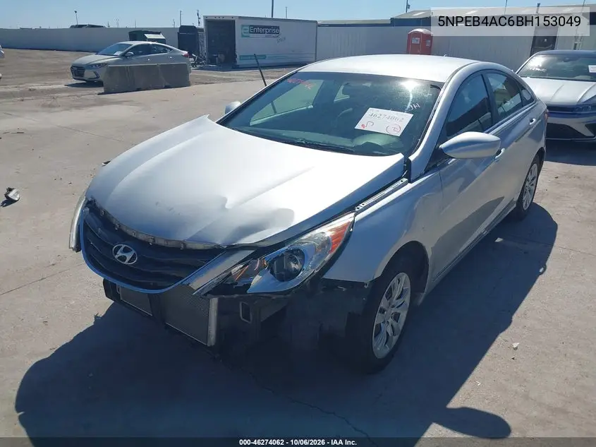 2011 HYUNDAI SONATA VIN 5NPEB4AC6BH153049 — фото 2