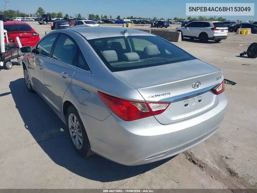 2011 HYUNDAI SONATA VIN 5NPEB4AC6BH153049 — фото 3