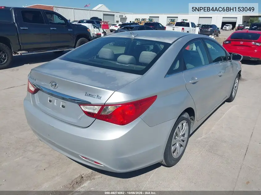 2011 HYUNDAI SONATA VIN 5NPEB4AC6BH153049 — фото 4