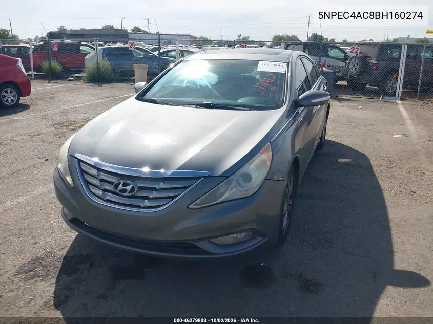 2011 HYUNDAI SONATA VIN 5NPEC4AC8BH160274 — фото 2