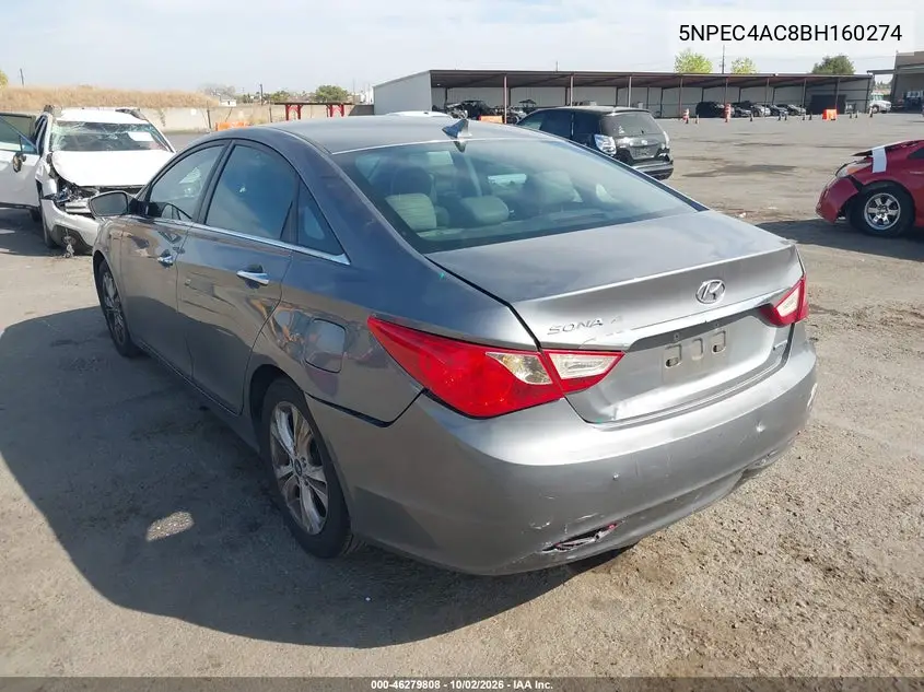 2011 HYUNDAI SONATA VIN 5NPEC4AC8BH160274 — фото 3