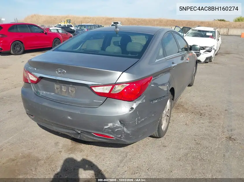 2011 HYUNDAI SONATA VIN 5NPEC4AC8BH160274 — фото 4