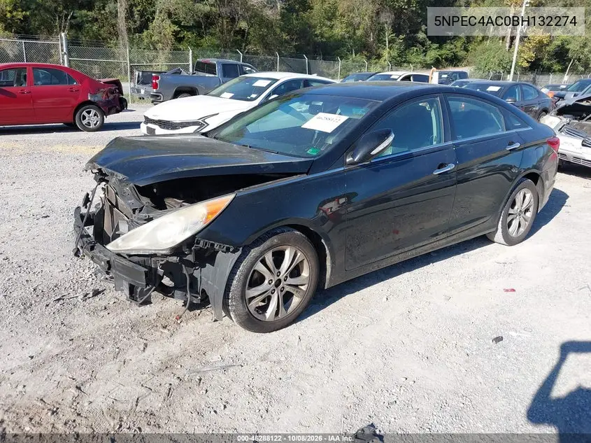 2011 HYUNDAI SONATA VIN 5NPEC4AC0BH132274 — фото 2