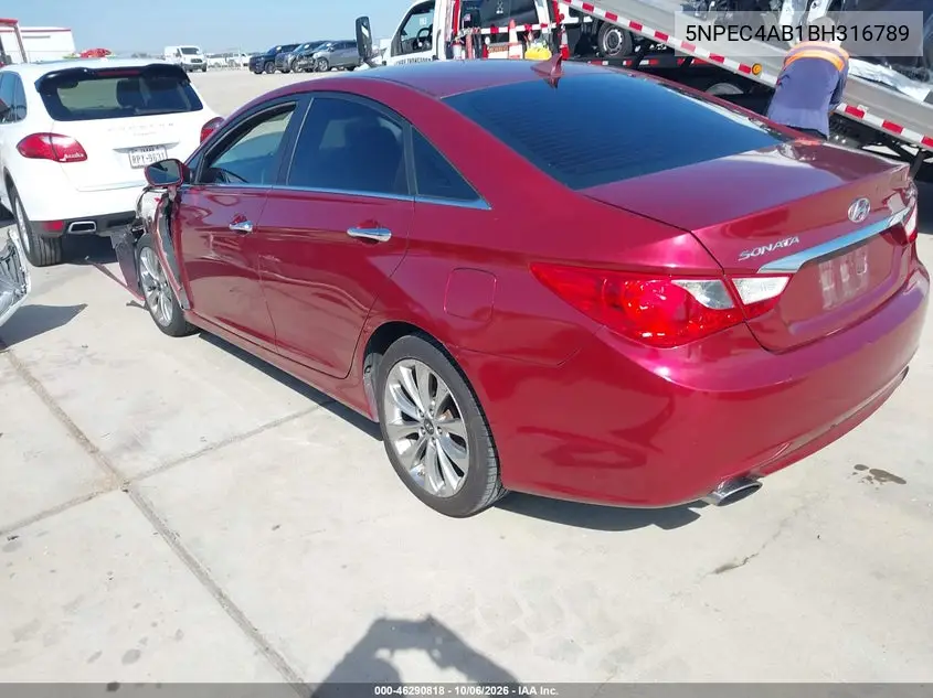 2011 HYUNDAI SONATA VIN 5NPEC4AB1BH316789 — фото 3