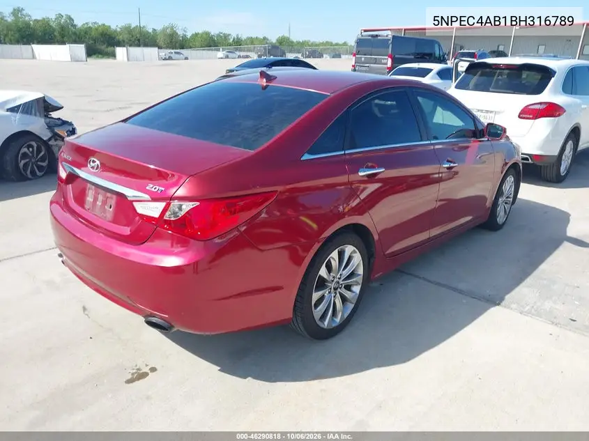 2011 HYUNDAI SONATA VIN 5NPEC4AB1BH316789 — фото 4