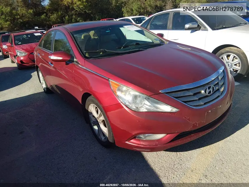 HYUNDAI SONATA 2011, VIN 5NPEC4AC6BH278789