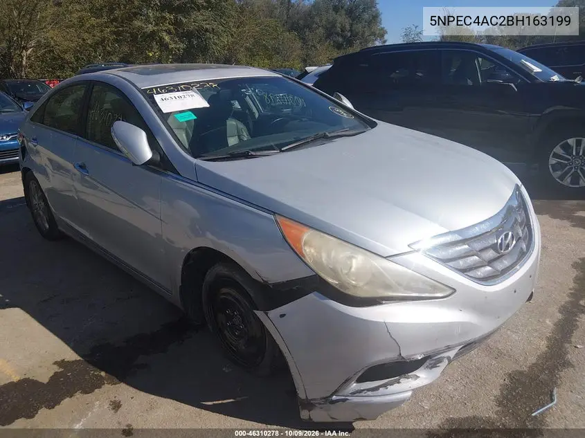 HYUNDAI SONATA 2011, VIN 5NPEC4AC2BH163199