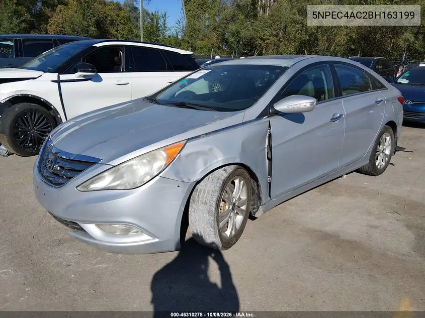 2011 HYUNDAI SONATA VIN 5NPEC4AC2BH163199 — фото 2