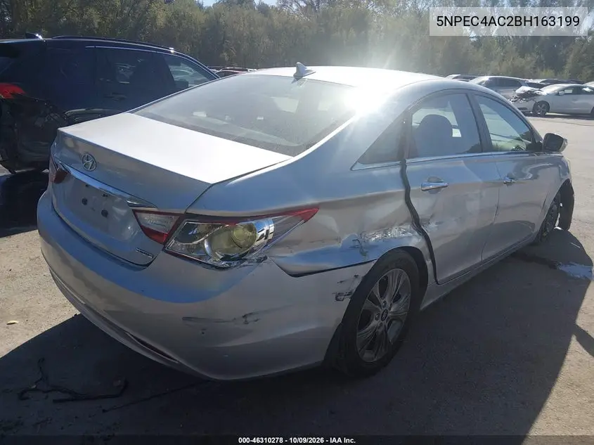 2011 HYUNDAI SONATA VIN 5NPEC4AC2BH163199 — фото 4