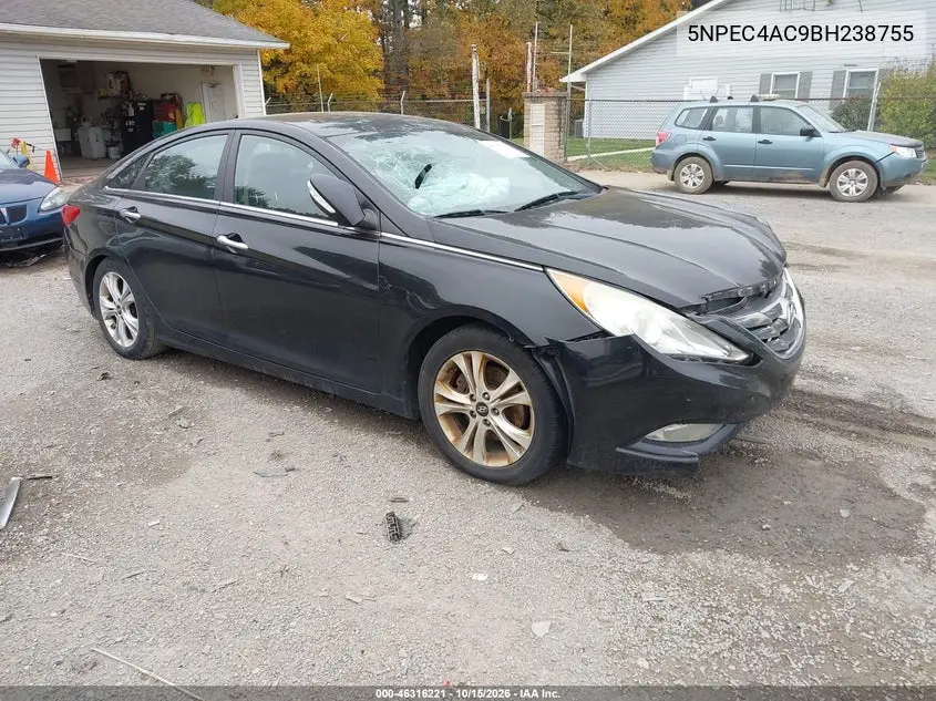 HYUNDAI SONATA 2011, VIN 5NPEC4AC9BH238755