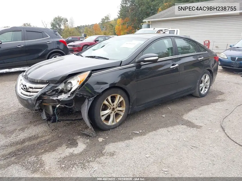 2011 HYUNDAI SONATA VIN 5NPEC4AC9BH238755 — фото 2