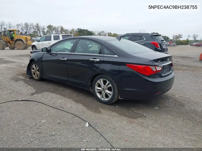 2011 HYUNDAI SONATA VIN 5NPEC4AC9BH238755 — фото 3