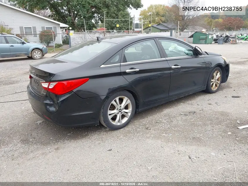 2011 HYUNDAI SONATA VIN 5NPEC4AC9BH238755 — фото 4