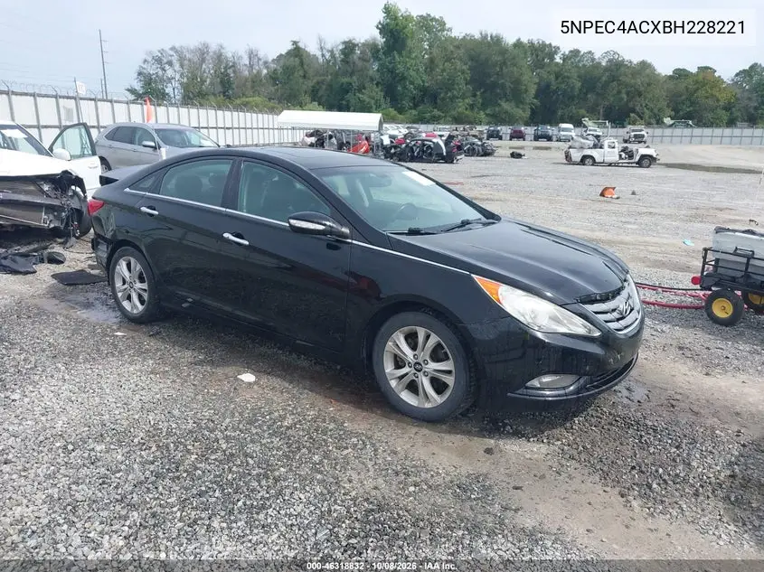 HYUNDAI SONATA 2011, VIN 5NPEC4ACXBH228221