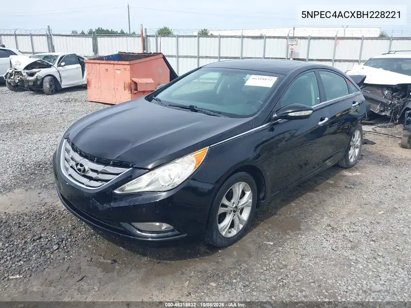 2011 HYUNDAI SONATA VIN 5NPEC4ACXBH228221 — фото 2