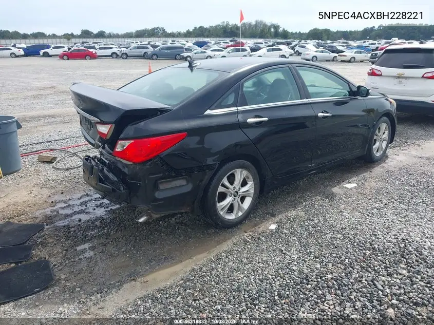 2011 HYUNDAI SONATA VIN 5NPEC4ACXBH228221 — фото 4