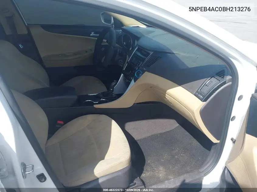 2011 HYUNDAI SONATA VIN 5NPEB4AC0BH213276 — фото 5
