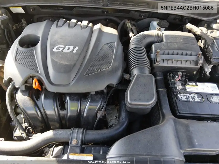 2011 HYUNDAI SONATA VIN 5NPEB4AC2BH015086 — фото 10