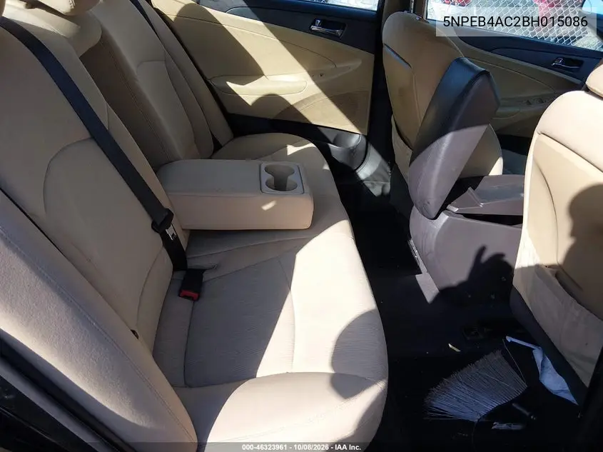 2011 HYUNDAI SONATA VIN 5NPEB4AC2BH015086 — фото 8