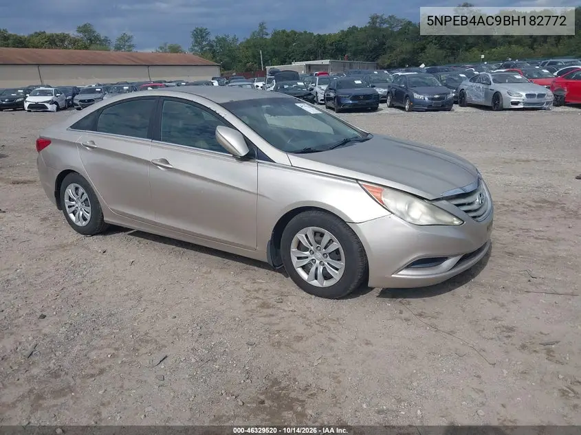 HYUNDAI SONATA 2011, VIN 5NPEB4AC9BH182772