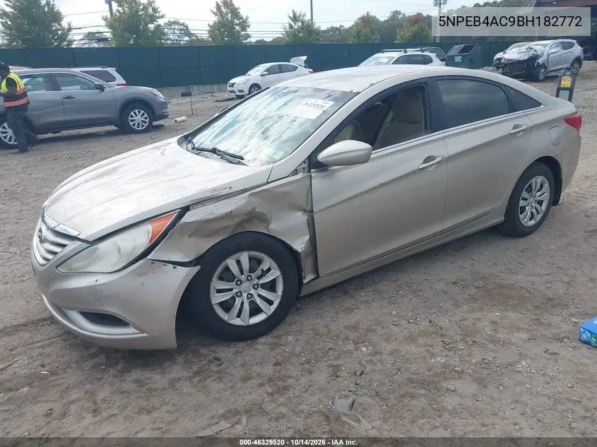 2011 HYUNDAI SONATA VIN 5NPEB4AC9BH182772 — фото 2