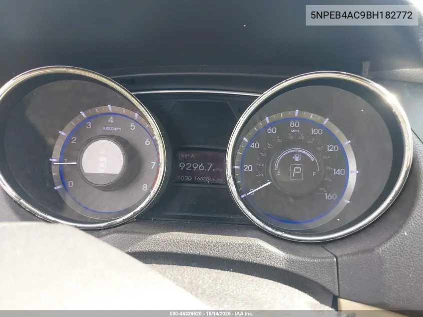 2011 HYUNDAI SONATA VIN 5NPEB4AC9BH182772 — фото 7