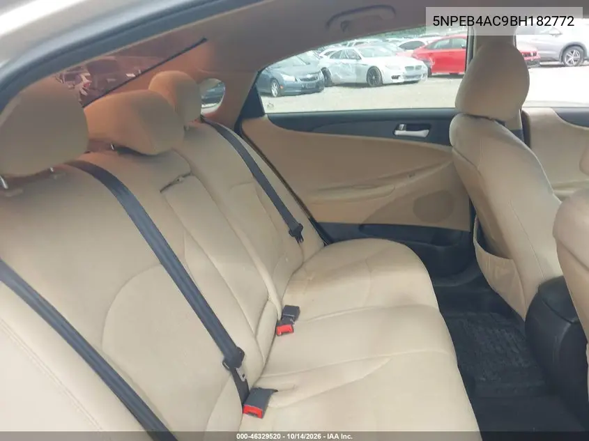 2011 HYUNDAI SONATA VIN 5NPEB4AC9BH182772 — фото 8