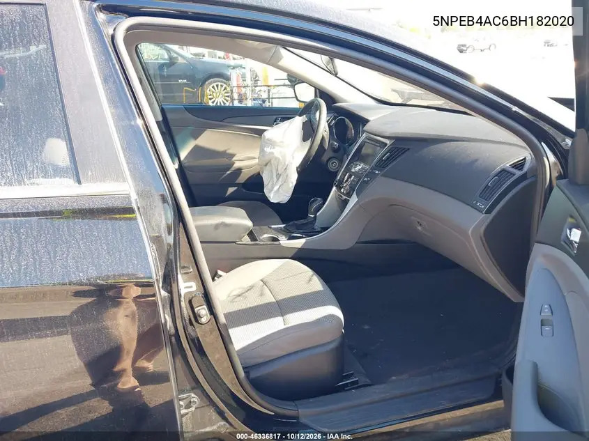2011 HYUNDAI SONATA VIN 5NPEB4AC6BH182020 — фото 5