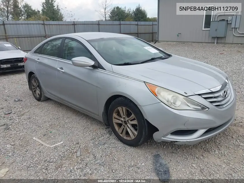 HYUNDAI SONATA 2011, VIN 5NPEB4AC4BH112709