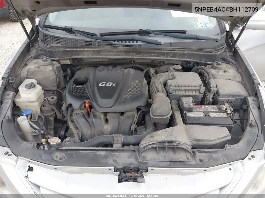 2011 HYUNDAI SONATA VIN 5NPEB4AC4BH112709 — фото 10