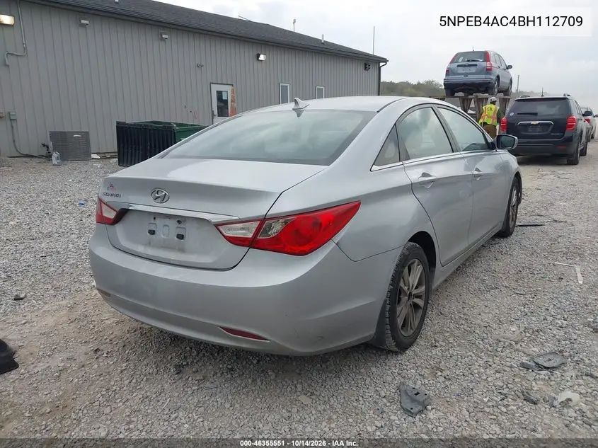 2011 HYUNDAI SONATA VIN 5NPEB4AC4BH112709 — фото 4