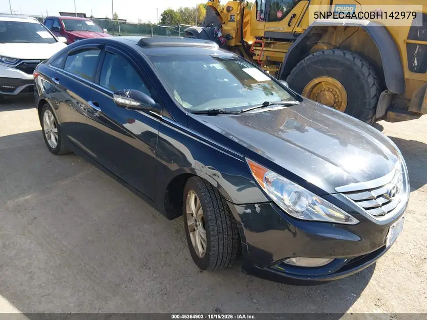 HYUNDAI SONATA 2011, VIN 5NPEC4AC0BH142979