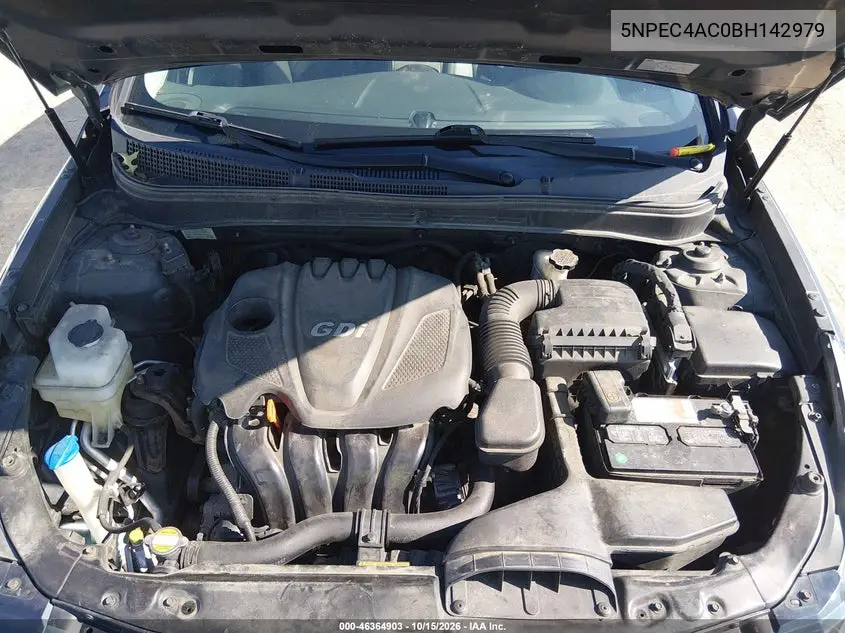 2011 HYUNDAI SONATA VIN 5NPEC4AC0BH142979 — фото 10