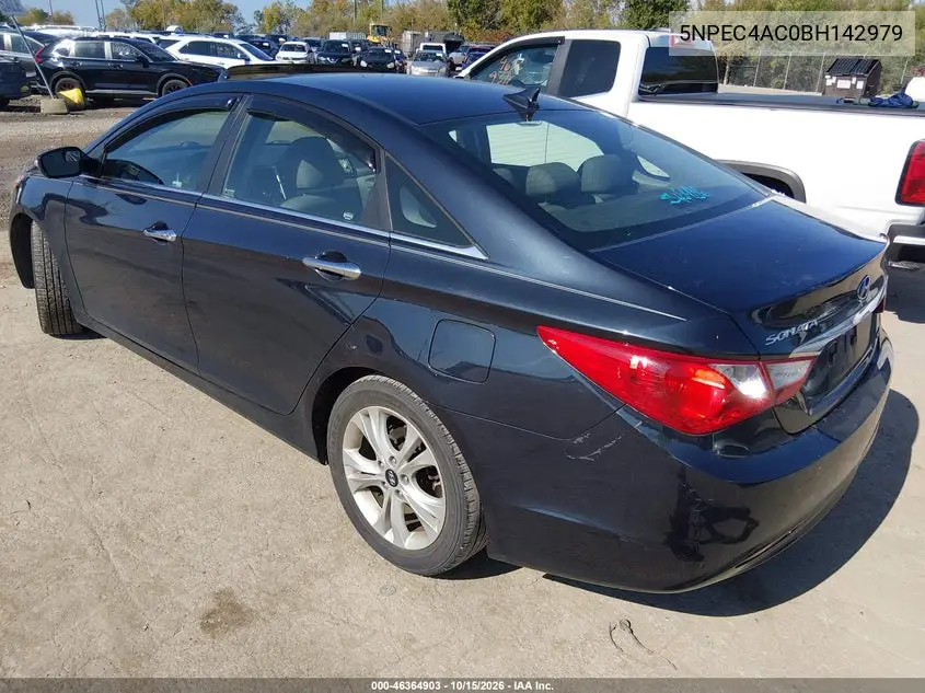 2011 HYUNDAI SONATA VIN 5NPEC4AC0BH142979 — фото 3