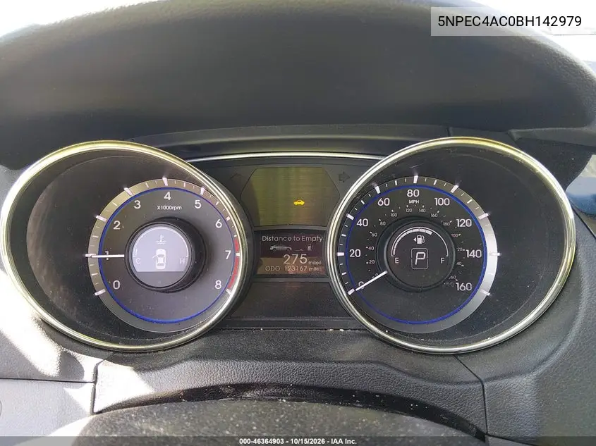 2011 HYUNDAI SONATA VIN 5NPEC4AC0BH142979 — фото 7