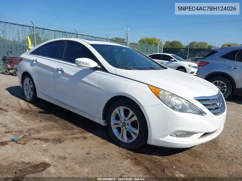 HYUNDAI SONATA 2011, VIN 5NPEC4AC7BH124026