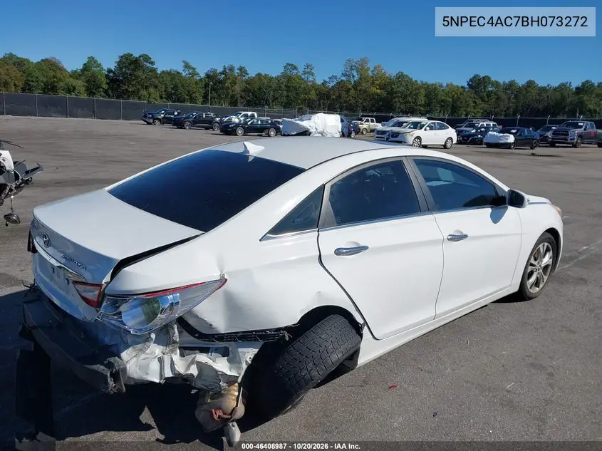 2011 HYUNDAI SONATA VIN 5NPEC4AC7BH073272 — фото 4