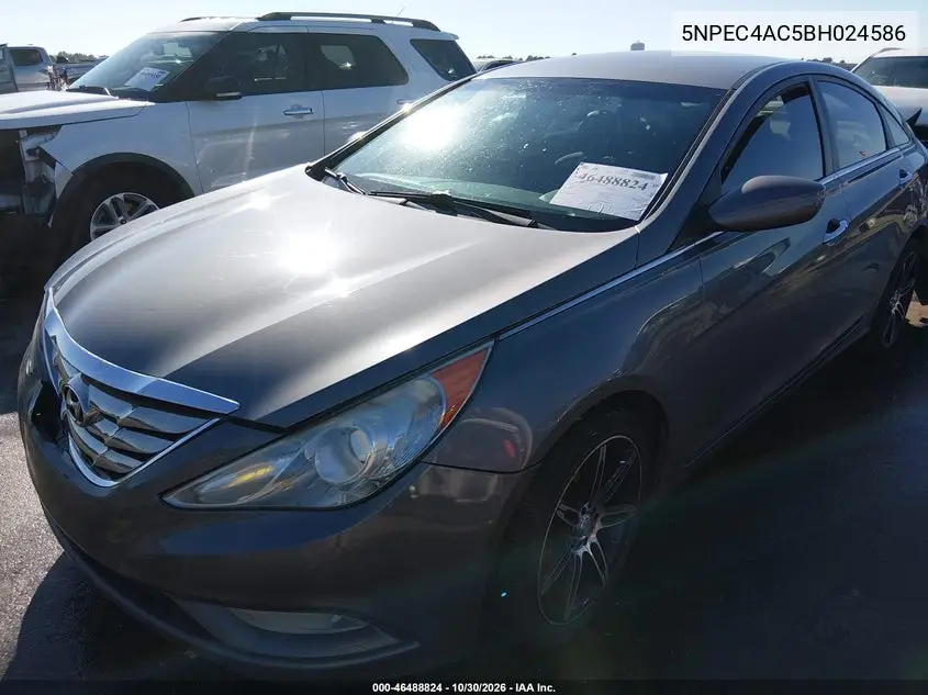 2011 HYUNDAI SONATA VIN 5NPEC4AC5BH024586 — фото 2