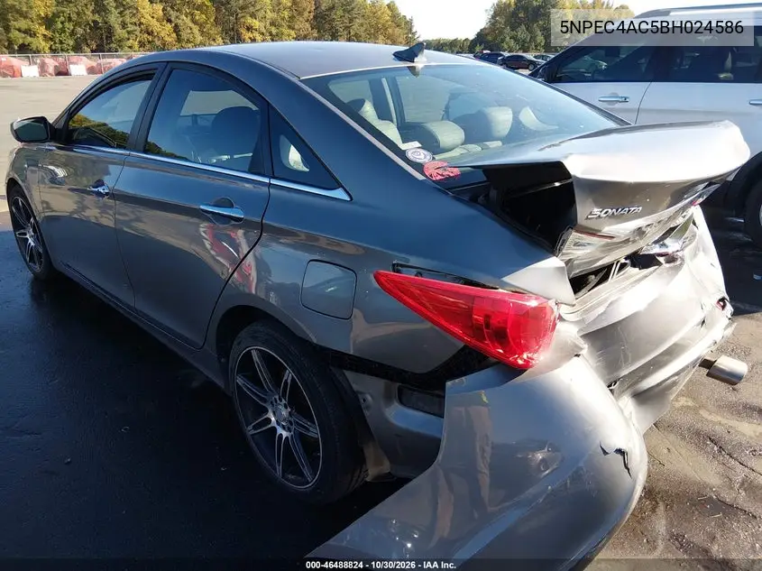 2011 HYUNDAI SONATA VIN 5NPEC4AC5BH024586 — фото 3