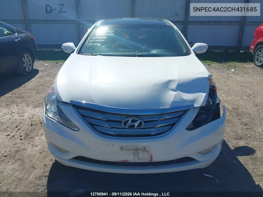 2012 HYUNDAI SONATA VIN 5NPEC4AC2CH431685 — фото 12