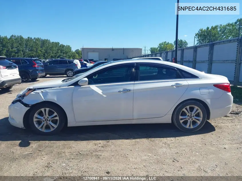 2012 HYUNDAI SONATA VIN 5NPEC4AC2CH431685 — фото 14