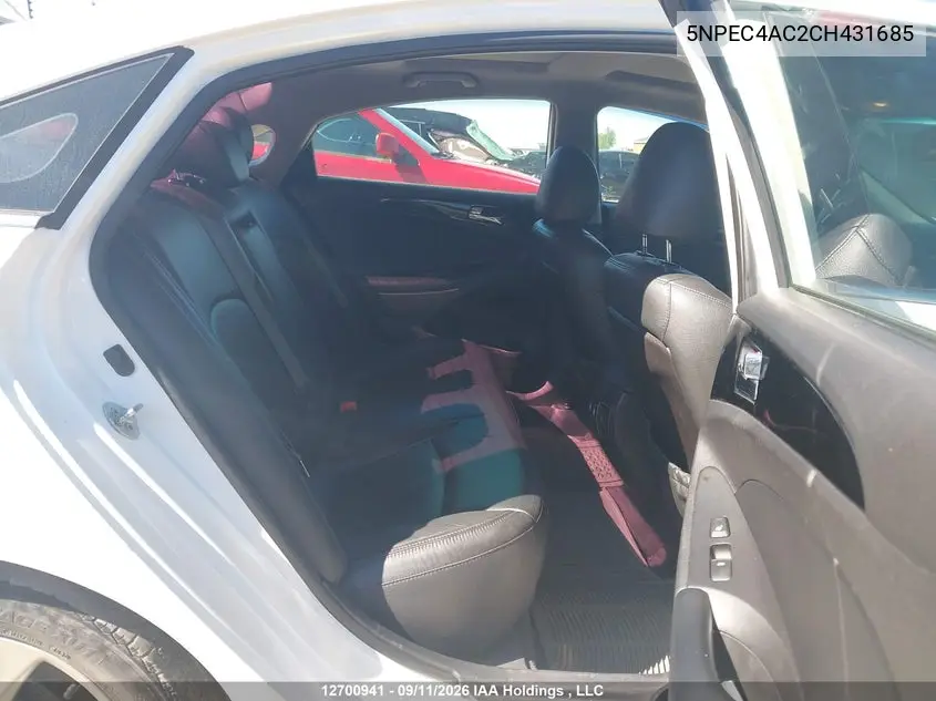 2012 HYUNDAI SONATA VIN 5NPEC4AC2CH431685 — фото 8