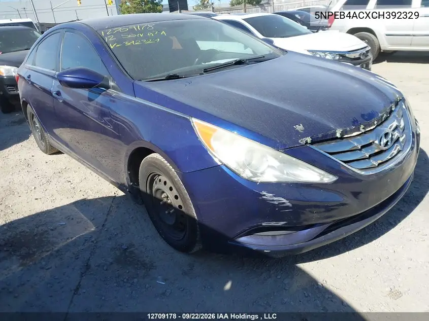 HYUNDAI SONATA 2012, VIN 5NPEB4ACXCH392329