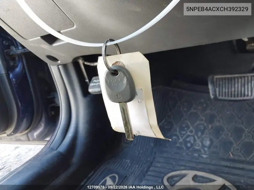 2012 HYUNDAI SONATA VIN 5NPEB4ACXCH392329 — фото 11